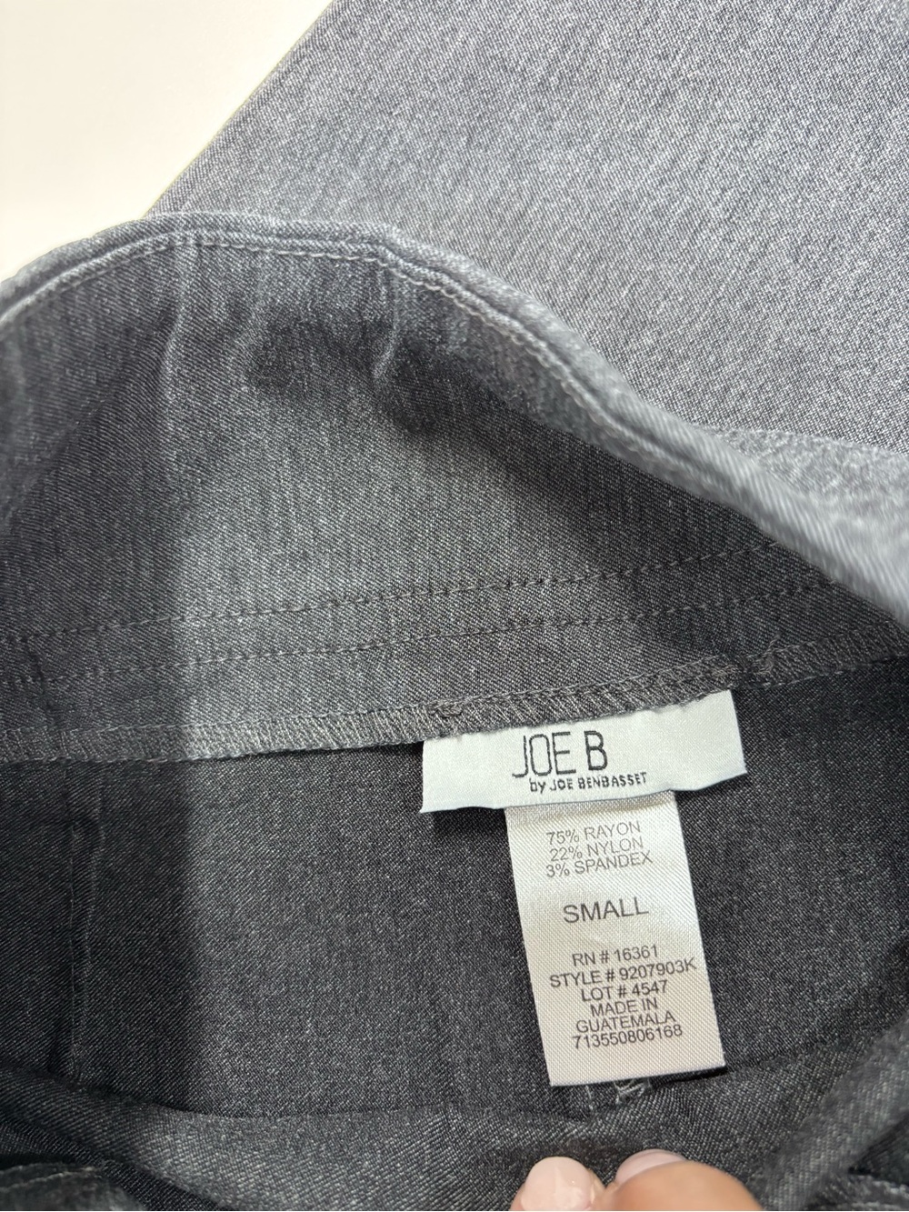 Joe B Tailored Classic Charcoal Gray Pencil Skirt with Silver Zip Accents SizeS - Picture 2 of 11